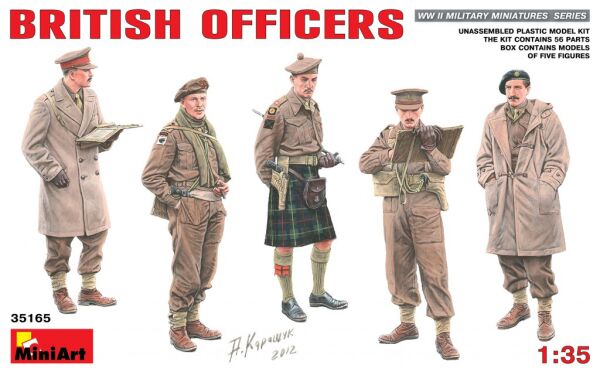 Британские офицеры детальное изображение Фигуры 1/35 Фигуры