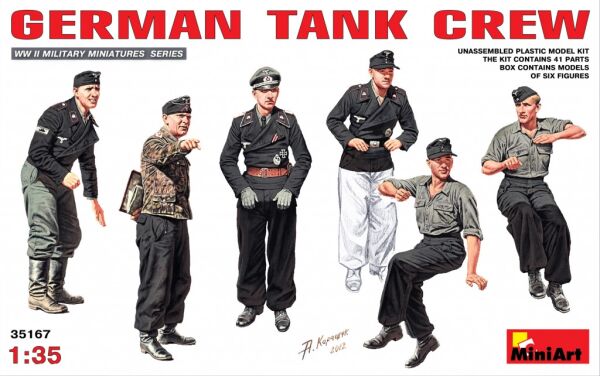 Немецкие танкисты детальное изображение Фигуры 1/35 Фигуры
