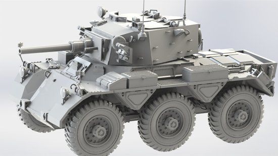 British Armored Car Saladin Mk.II - &quot;Black Label Series&quot; детальное изображение Бронетехника 1/35 Бронетехника