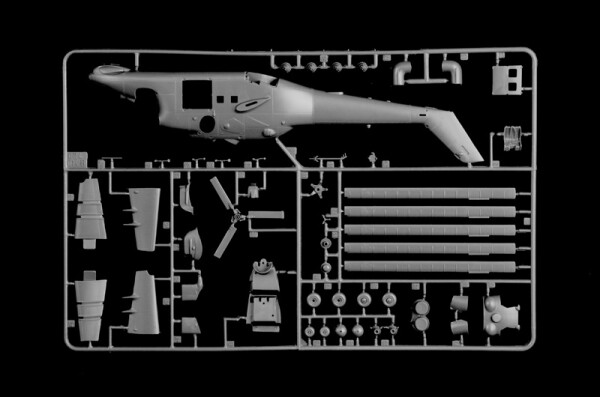 Сборная модель 1/72 Вертолет Ми-24П / Ми-35П Италери 1432 детальное изображение Вертолеты 1/72 Вертолеты