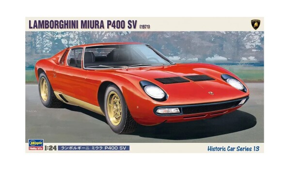 Сборная модель 1/24 Автомобиль Ламборгини Miura SV (1971) Хасегава 21213 детальное изображение Автомобили 1/24 Автомобили