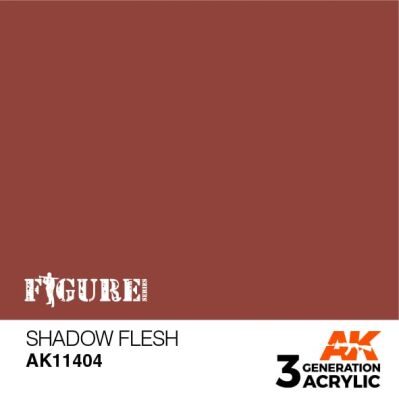 Акриловая краска SHADOW FLESH – ТЁМНАЯ КОЖА FIGURE АК-интерактив AK11404 детальное изображение Figure Series AK 3rd Generation