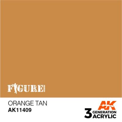 Acrylic paint ORANGE TAN – ORANGE SMOOTH FIGURES AK-interactive AK11409 детальное изображение Figure Series AK 3rd Generation