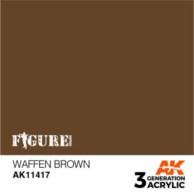 Акриловая краска WAFFEN BROWN – НЕМЕЦКИЙ КОРИЧНЕВЫЙ FIGURE АК-интерактив AK11417 детальное изображение Figure Series AK 3rd Generation