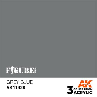 Акриловая краска GREY BLUE – СЕРО - СИНИЙ FIGURES АК-интерактив AK11426 детальное изображение Figure Series AK 3rd Generation