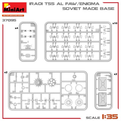 Збірна модель 1/35 Іракський танк Т-55А AL FAW/Enigma MiniArt 37095 детальное изображение Бронетехника 1/35 Бронетехника