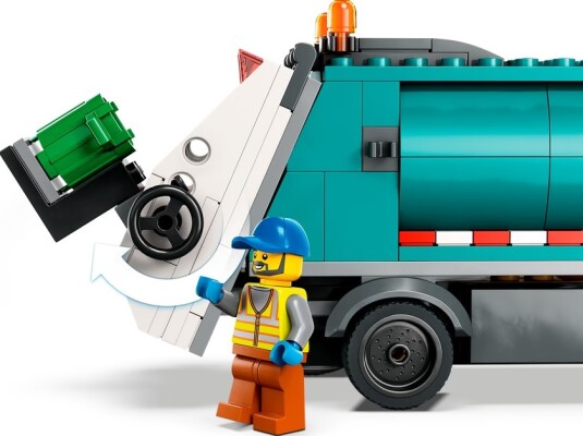 Конструктор LEGO City Мусороперерабатывающий грузовик 60386 детальное изображение City Lego