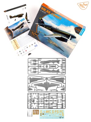 Збірна модель 1/72 Літак de Havilland DH.88 Comet G-ACSP Clear Prop Models 72052 детальное изображение Самолеты 1/72 Самолеты