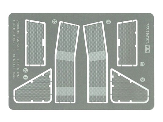 Photoetched set 1/35 for Leopard 2 A5/A6 Tamiya 35272 детальное изображение Фототравление Афтермаркет