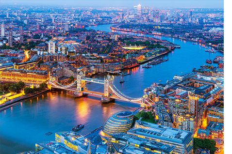 Пазл AERIAL VIEW OF LONDON - Вид на Лондон с высоты 1000 шт детальное изображение 1000 элементов Пазлы