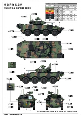 Сборная модель 1/35 БМП Фреччиа Трумпетер 09606 детальное изображение Бронетехника 1/35 Бронетехника