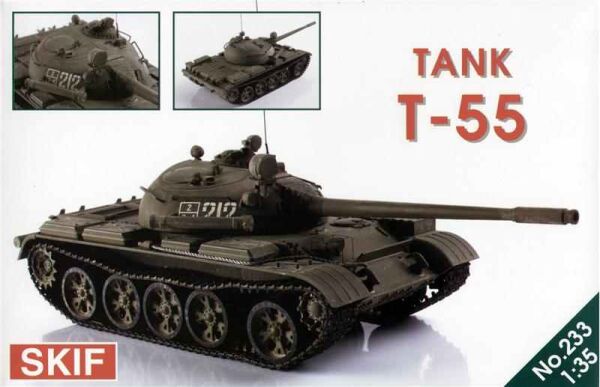 Assembly model 1/35 Tank T-55 SKIF MK233 детальное изображение Бронетехника 1/35 Бронетехника