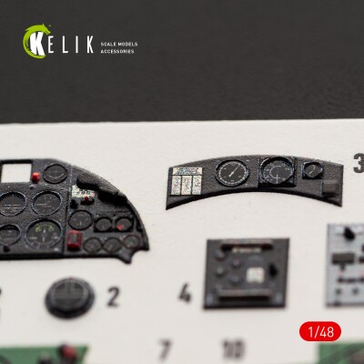Fairey Fulmar Mk.II декаль інтер'єр для комплекту Trumpeter 1/48 KELIK K48204 детальное изображение 3D Декали Афтермаркет
