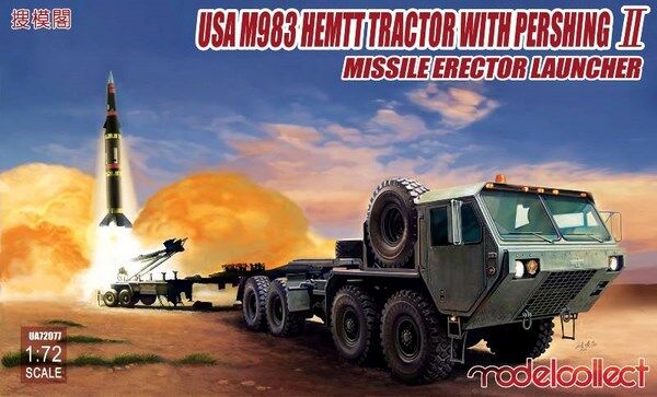 USA M983 HEMTT Tractor with Pershing II Missile Erector Launcher детальное изображение Автомобили 1/72 Автомобили