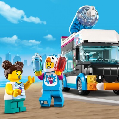Constructor LEGO City Fun Penguin Van 60384 детальное изображение City Lego