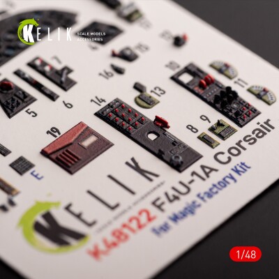 F4U-1A Corsair interior decal for Magic Factory 1/48 KELIK K48122 детальное изображение 3D Декали Афтермаркет