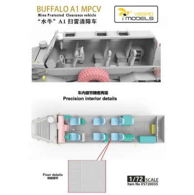 Сборная модель 1/72 Машина для разминирования Буффало MPCV Vespid Models VS720035 детальное изображение Автомобили 1/72 Автомобили