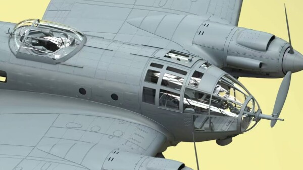 Збірна модель 1/35 Німецький бомбардувальник часів Другої світової війни Heinkel He-111 H-6 Border Model BF-018 детальное изображение Самолеты 1/35 Самолеты