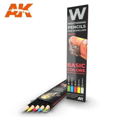 Watercolor pencil set Basics / Набір олівців: базові кольори детальное изображение Weathering Weathering