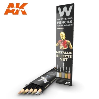 Watercolor pencil set Metallics / Набор карандашей: металлики детальное изображение Weathering Weathering