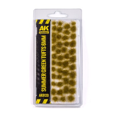 Summer green tufts 6mm / Літні зелені пучки 6мм детальное изображение Наборы деталировки Диорамы