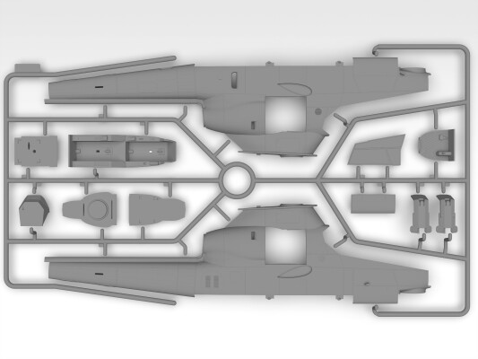 Сборная модель 1/32 Американский вертолёт AH-1G Кобра (начало производства) ICM 32060 детальное изображение Вертолеты 1/32 Вертолеты