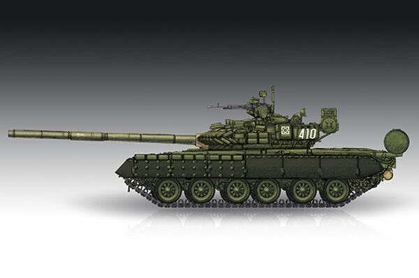 Сборная модель 1/72 советский танк Т-80БВ МБТ Трумпетер 07145 детальное изображение Бронетехника 1/72 Бронетехника