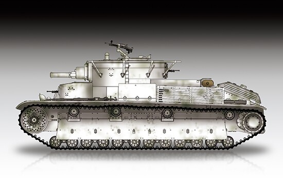 Сборная модель 1/72 Советский средний танк Т-28 (клепаный) Трумпетер 07151 детальное изображение Бронетехника 1/72 Бронетехника