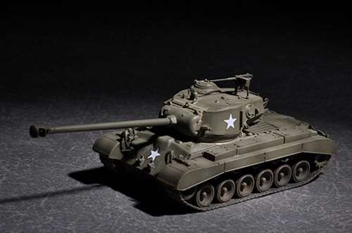 Збірна модель 1/72 американський танк М26 з гарматою 90мм Т15Е2М2 Trumpeter 07170 детальное изображение Бронетехника 1/72 Бронетехника