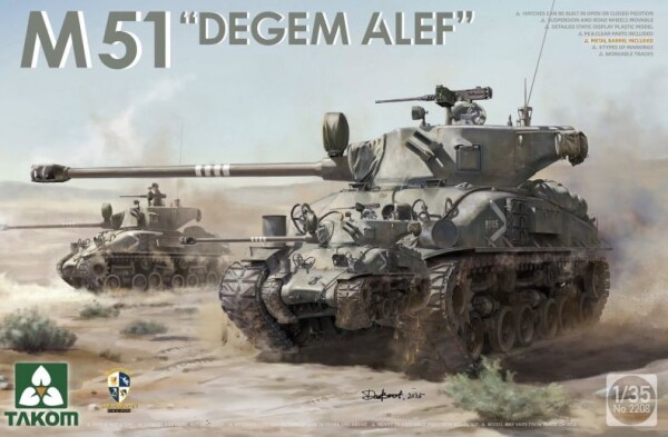 Збірна модель 1/35 Набір Американські танки Шерман (M4A1(76W) VVSS &amp; M51 "Degem Alef") та джип Willys Takom 2207W детальное изображение Бронетехника 1/35 Бронетехника