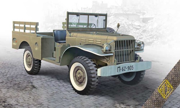 Збірна модель 1/72 Американський WC-51 - 3/4-тонний автомобіль для перевезення озброєння «Beep» ACE 72612 детальное изображение Автомобили 1/72 Автомобили