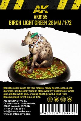 BIRCH LIGHT GREEN LEAVES 1/72	  детальное изображение Наборы деталировки Диорамы