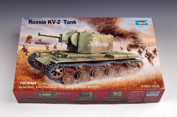 Сборная модель 1/35 Советский танк КВ-2 Трумпетер 00312 детальное изображение Бронетехника 1/35 Бронетехника