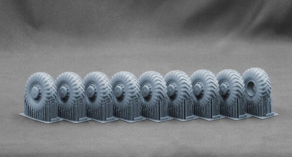 Набор колес для МАЗ 537 I-170 от Trumpeter ScaleX WM 35027 детальное изображение Колёса Афтермаркет