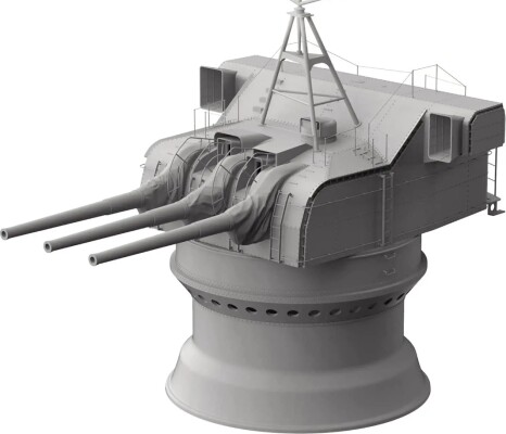 Scale model 1/35 Yamato ship gun 3RD YEAR TYPE 60-CALIBER 15.5 CM GUN TURRET Takom 2144 детальное изображение Артиллерия 1/35 Артиллерия