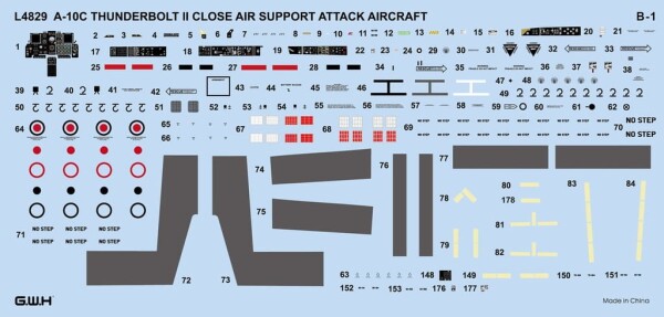 Збірна модель 1/48 Літак A-10C Thunderbolt II Great Wall Hobby L4829 детальное изображение Самолеты 1/48 Самолеты