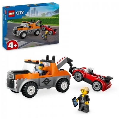 Конструктор LEGO City Эвакуатор и ремонт спортивных авто 60435 детальное изображение City Lego