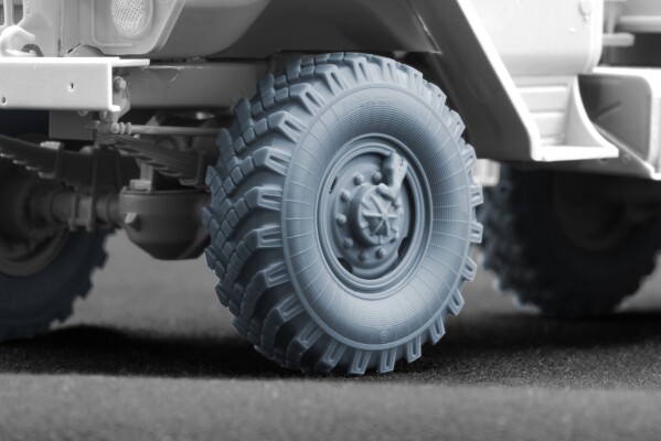 Набір коліс для УРАЛ-4320 &quot;ОI-25&quot; від Trumpeter ScaleX WM 35037 детальное изображение Колёса Афтермаркет