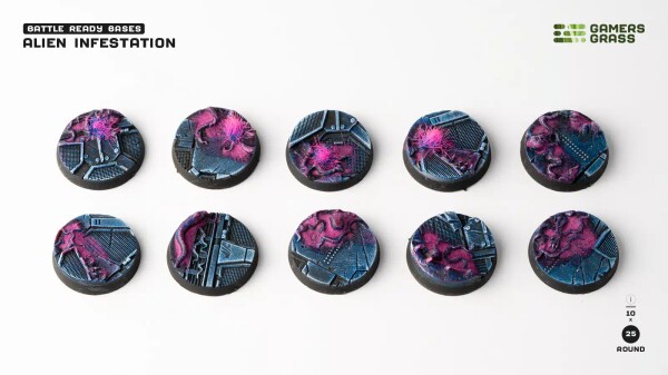 Alien Infestation - Round 25mm (x10) Gamers Grass GGB-AIR25 детальное изображение Разное Инструменты