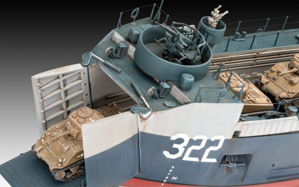 Десантний корабель ВМС США середній (зброя Bofors 40 мм) детальное изображение Флот 1/144 Флот