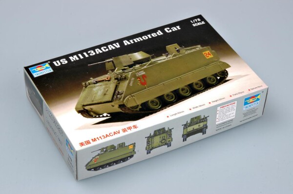Сборная модель 1/72 Американский БТР M113 ACAV Трумпетер 07237 детальное изображение Бронетехника 1/72 Бронетехника