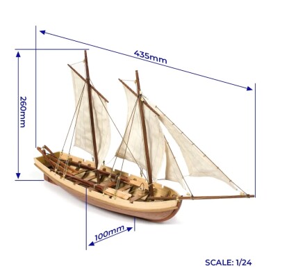 Scale wooden model 1/24 Ship &quot;Bounty&quot; OcCre 52003 детальное изображение Корабли Модели из дерева