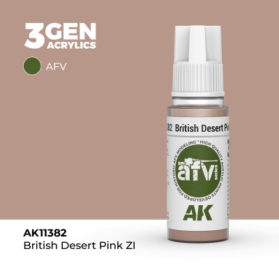 Акрилова фарба BRITISH DESERT PINK ZI / Рожевий пустельний (Британія) – AFV АК-interactive AK11382 детальное изображение AFV Series AK 3rd Generation