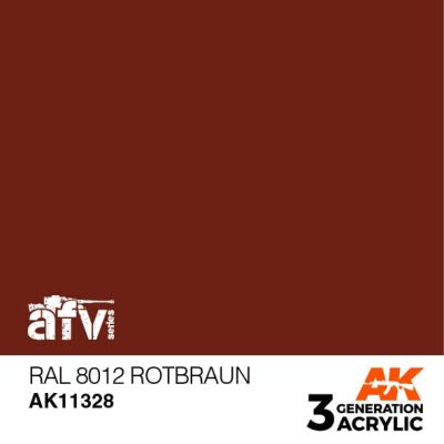 Акрилова фарба RAL 8012 ROTBRAUN / Темно-рудий – AFV АК-interactive AK11328 детальное изображение AFV Series AK 3rd Generation