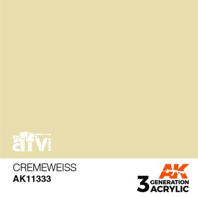 Acrylic paint CREMEWEISS – AFV AK-interactive AK11333 детальное изображение AFV Series AK 3rd Generation