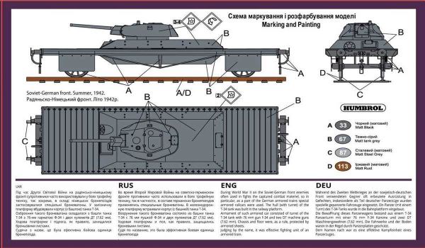 Armored platform &quot;Tank destroyer&quot; (as a part of a german armored train) детальное изображение Железная дорога 1/72 Железная дорога