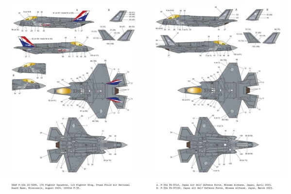 Збірна модель 1/72 Винищувач Lockheed Martin F-35A «1000-й Lightning II» Academy 12591 детальное изображение Самолеты 1/72 Самолеты