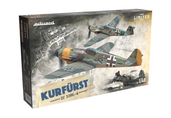 Scale model 1/48 Aircraft Messerschmitt Bf 109K KURFÜRST LIMITED Eduard 11177 детальное изображение Самолеты 1/48 Самолеты