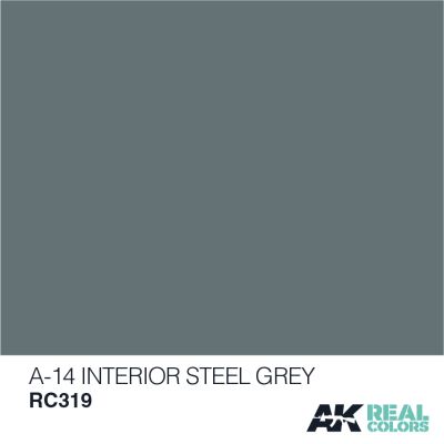 A-14 Interior Steel Grey / Интерьерный стальной серый детальное изображение Real Colors Краски