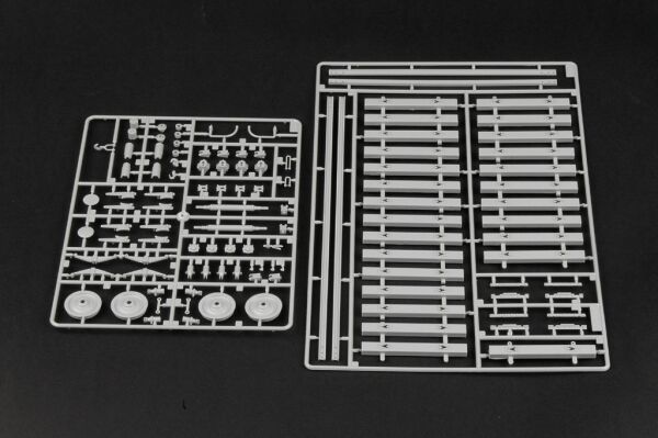Сборная модель 1/35 Бронепоезд Kanonen und Flakwagen Трумпетер 01511 детальное изображение Железная дорога 1/35 Железная дорога